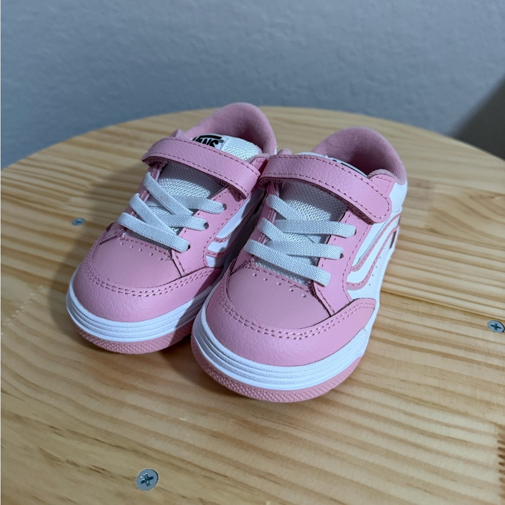 Kids Pink and White Sneakers - VANS - NEVER WORN